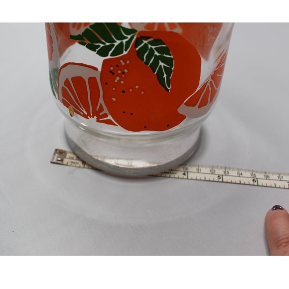 Vintage Anchor Hocking Orange juice carafe glass graphic Florida - Picture 9 of 10